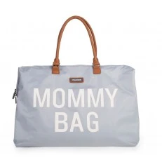 Чанта Mommy Bag сиво/екрю