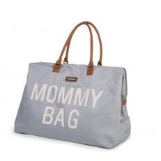 Чанта Mommy Bag сиво/екрю