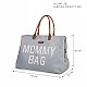 Чанта Mommy Bag сиво/екрю