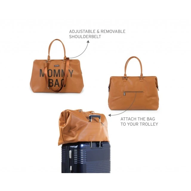 Mommy Bag brown LEATHERLOOK