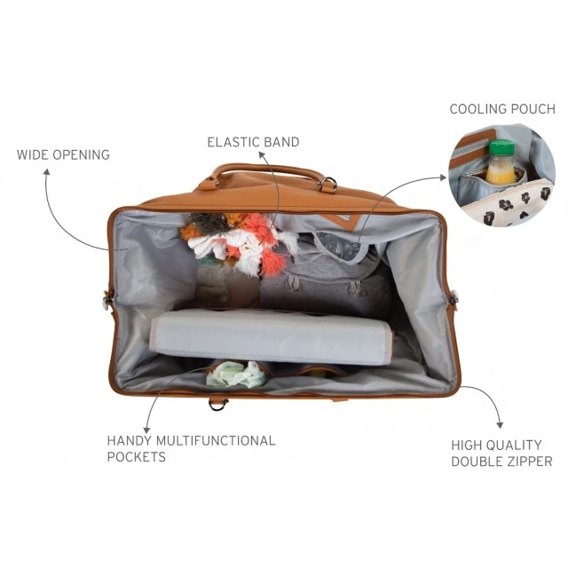 Mommy Bag brown LEATHERLOOK