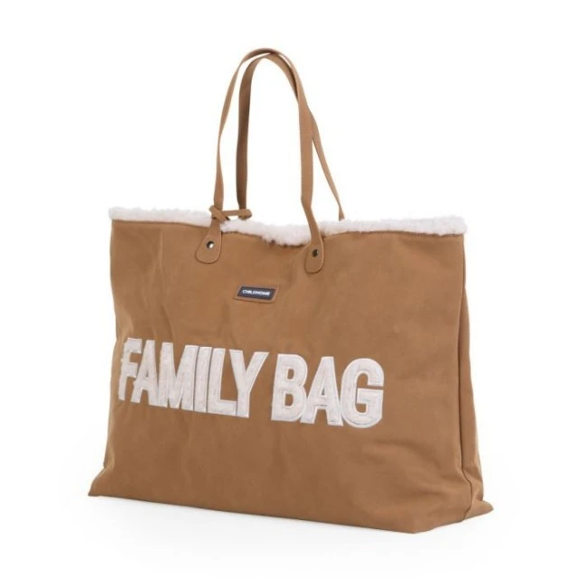 Bag for accessories family bag - suede-look