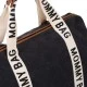 Mommy bag чанта за мама - Signature - черна, релефна