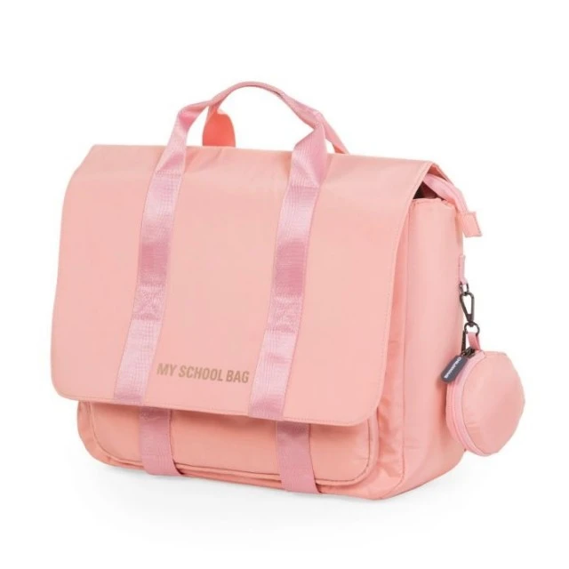 Elegant school bag for girls pink
