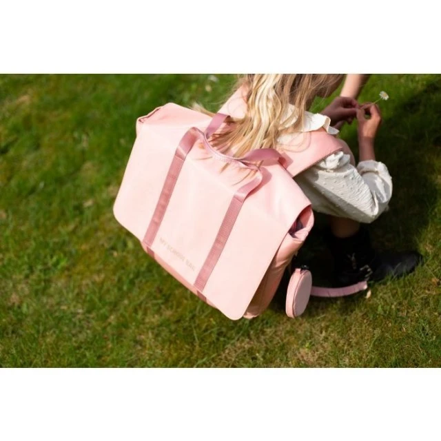 Elegant school bag for girls pink