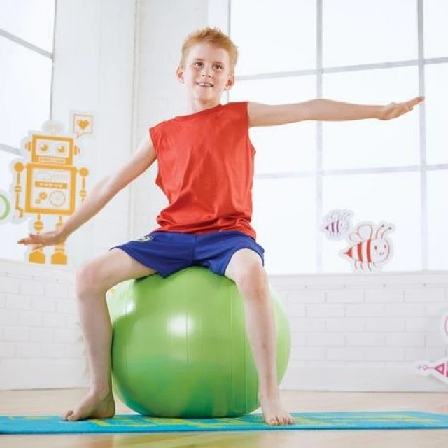 Топка за гимнастика Gymnic Plus 65см BRQ, зелен