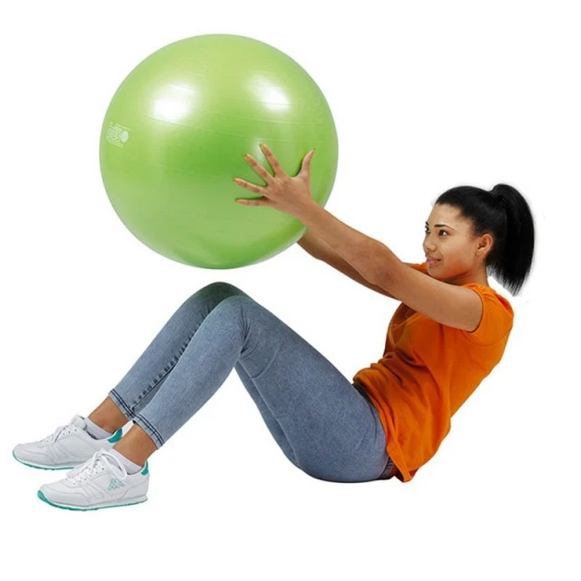 Топка за гимнастика Gymnic Plus 65см BRQ, зелен