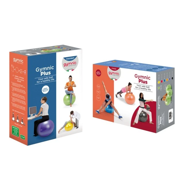 Топка за гимнастика Gymnic Plus 75смBRQ, жълт