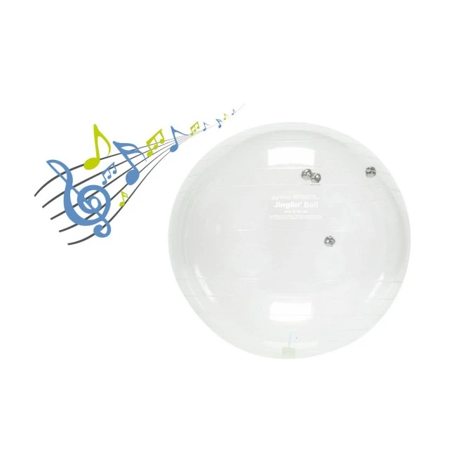 Jinglin’ Ball – transparent ball with bells, Ø50 cm