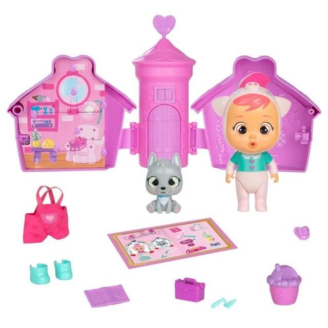 CRYBABIES MAGIC TEARS STORYLAND mini doll with tears in a house
