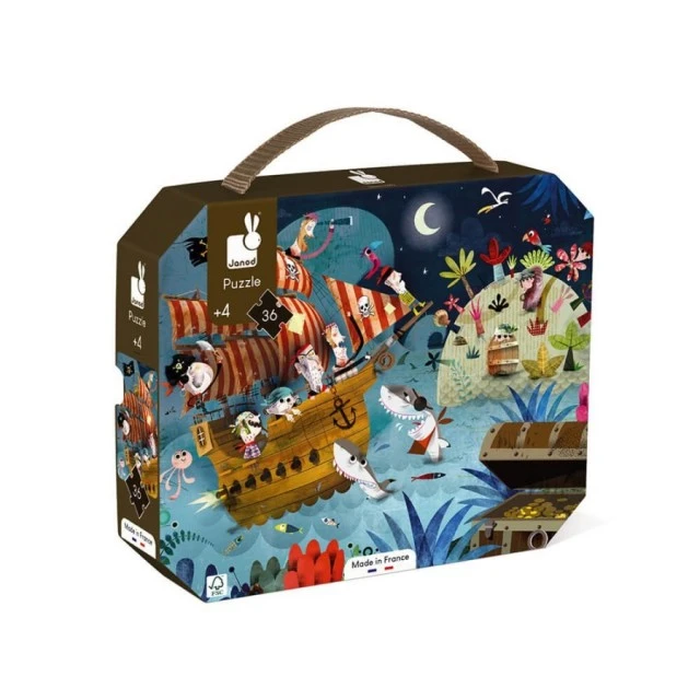 Puzzle in a suitcase - Treasure hunters (36 pieces)