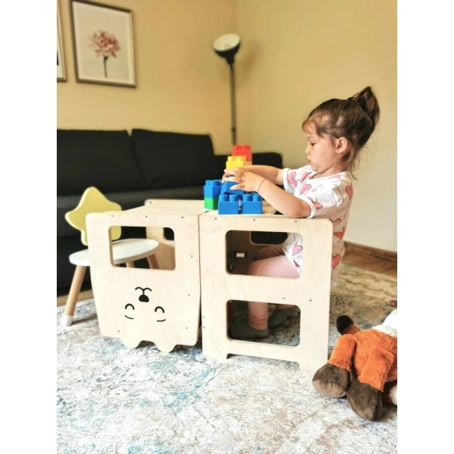 Помощна монтесори кула 3 в 1