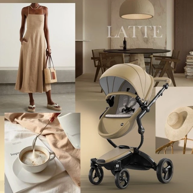 Combined baby stroller Mima Xari 2 in 1 - latte