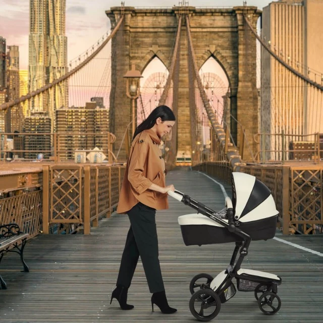 Комбинирана бебешка количка Mima Xari 2в1  - New York zebra Limited