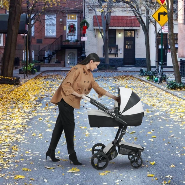 Комбинирана бебешка количка Mima Xari 2в1  - New York zebra Limited