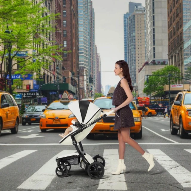 Комбинирана бебешка количка Mima Xari 2в1  - New York zebra Limited