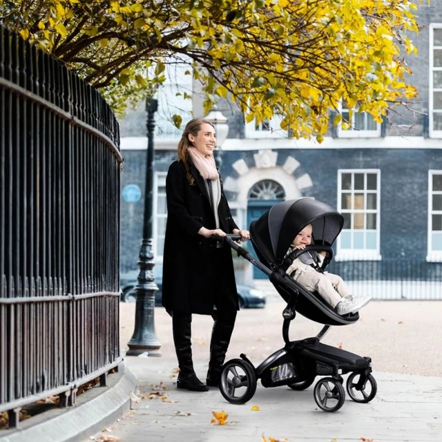 Комбинирана бебешка количка Mima Xari 2в1  - London black Limited
