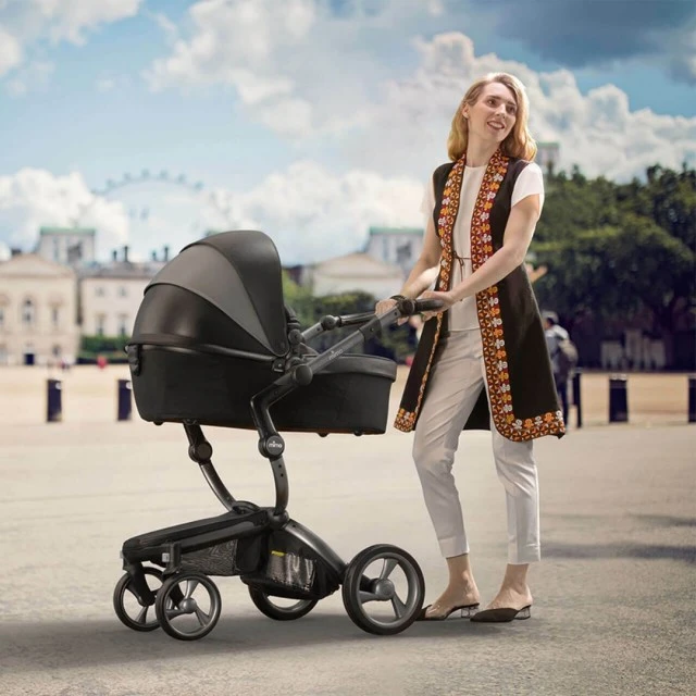 Комбинирана бебешка количка Mima Xari 2в1  - London black Limited