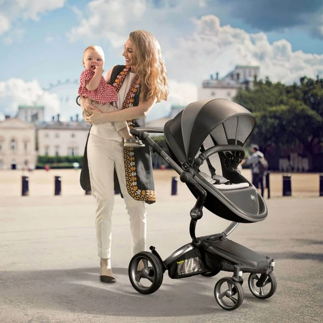 Комбинирана бебешка количка Mima Xari 2в1  - London black Limited