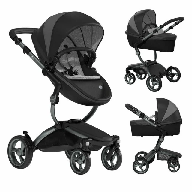 Комбинирана бебешка количка Mima Xari 2в1  - London black Limited