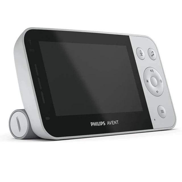 Дигитален видеомонитор Philips Avent SCD953/26 с Full HD камера с нощно виждане, 120° широкоъгълен обектив, 4,3 инча цветен LCD екран, връзка с мобилно приложение