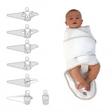 Diaper MIRACLE BLANKET white Happy Fox