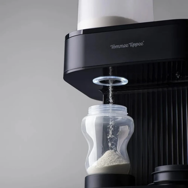 Уред за автоматично приготвяне на адаптирано мляко Tommee Tippee PerfectPrep Pro, Hot Shot технология, антибактериален филтър, прецизно дозиране от 120 до 330 мл, цифров дисплей, приложение за iOS и Android