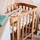 Трансформиращо Легло 5в1 Nika 60x95/60x120см Сив + Натур Ingvart