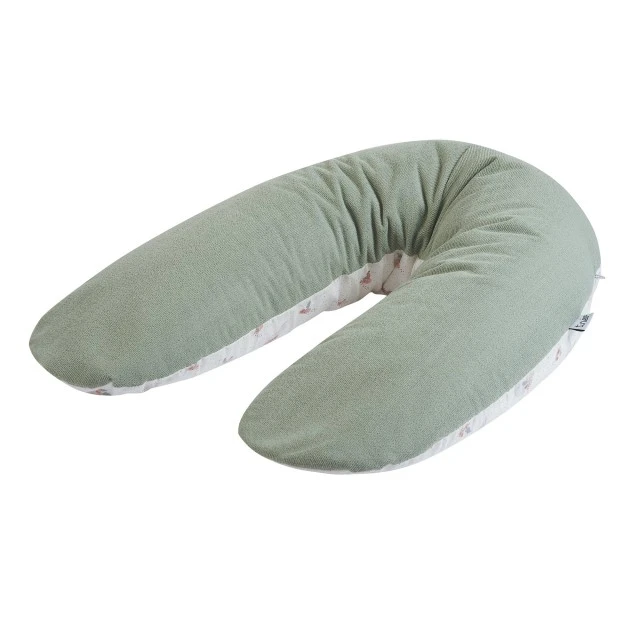 Pregnancy and Nursing Pillow Natural Green Tineo
