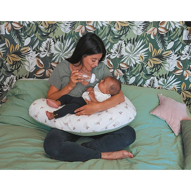 Pregnancy and Nursing Pillow Natural Green Tineo