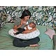 Pregnancy and Nursing Pillow Natural Green Tineo