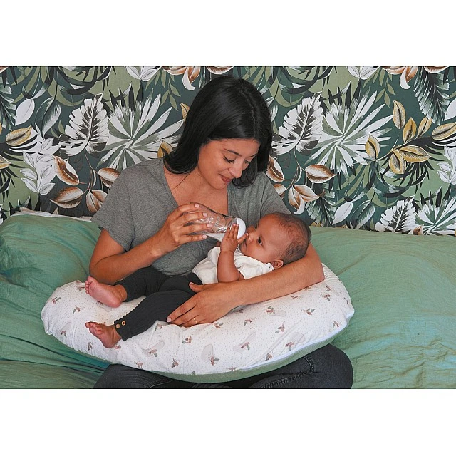 Pregnancy and Nursing Pillow Natural Green Tineo