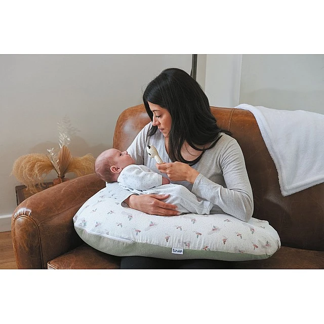 Pregnancy and Nursing Pillow Natural Green Tineo