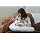 Pregnancy and Nursing Pillow Natural Green Tineo