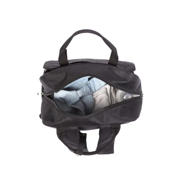 Quilted Backpack 41x30 cm Black Tineo