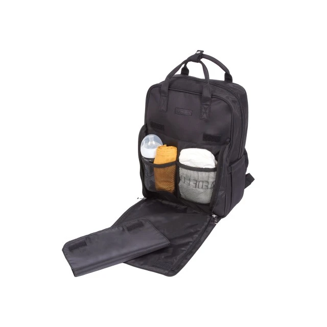 Quilted Backpack 41x30 cm Black Tineo