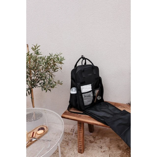 Quilted Backpack 41x30 cm Black Tineo