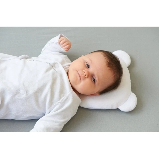P’Tit Panda Children’s Pillow For Well Rounded Head White Candide