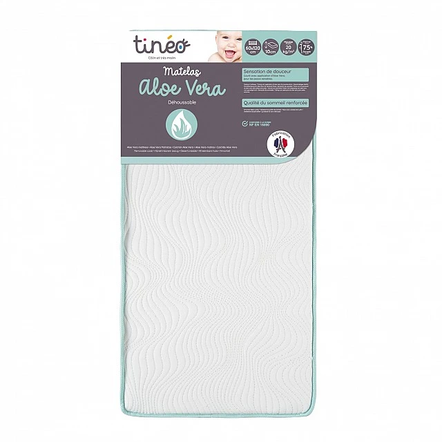 Baby Mattress Aloe Vera 60X120X10cm Tineo