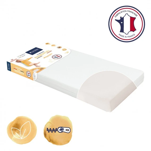 Universal breathable mattress for bed 60 x 120 cm (10 cm thick) Candide