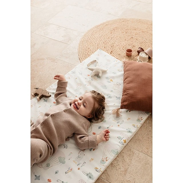 Baby travel mattress 60x120 cm – Balloons by Tineo