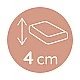 Baby travel mattress 60x120 cm – Balloons by Tineo