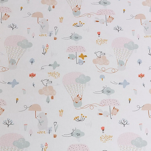 Baby travel mattress 60x120 cm – Balloons by Tineo