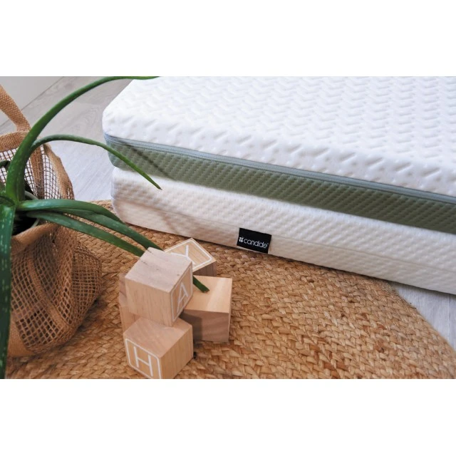 Aloe Vera mattress with removable cover for bed 60 x 120 cm (10 cm thick) Candide