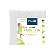 Foldable Baby Mattress 2 Parts Zen With Bamboo Cover 60x120Cm (7Cm Thickness) Candide
