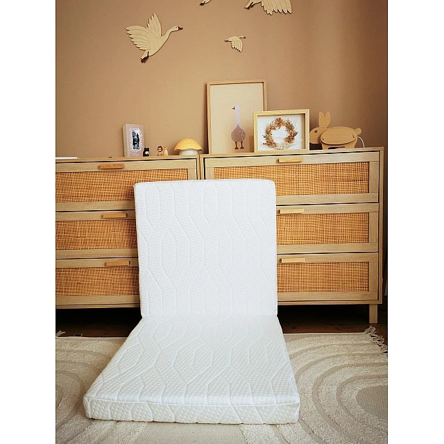 Foldable Baby Mattress 2 Parts Zen With Bamboo Cover 60x120Cm (7Cm Thickness) Candide