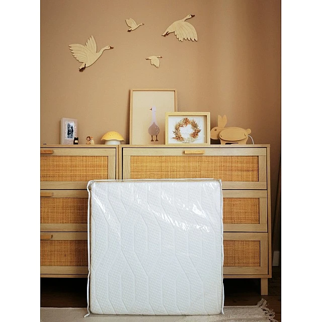 Foldable Baby Mattress 2 Parts Zen With Bamboo Cover 60x120Cm (7Cm Thickness) Candide