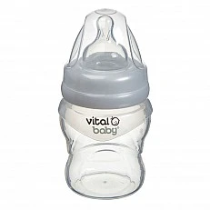 Силиконово шише за подпомагане на храненето 150 мл. Vital Baby