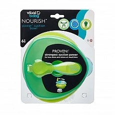 Вакумна купа за хранене зелена Vital Baby