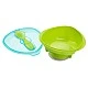 Vacuum feeding bowl green Vital Baby